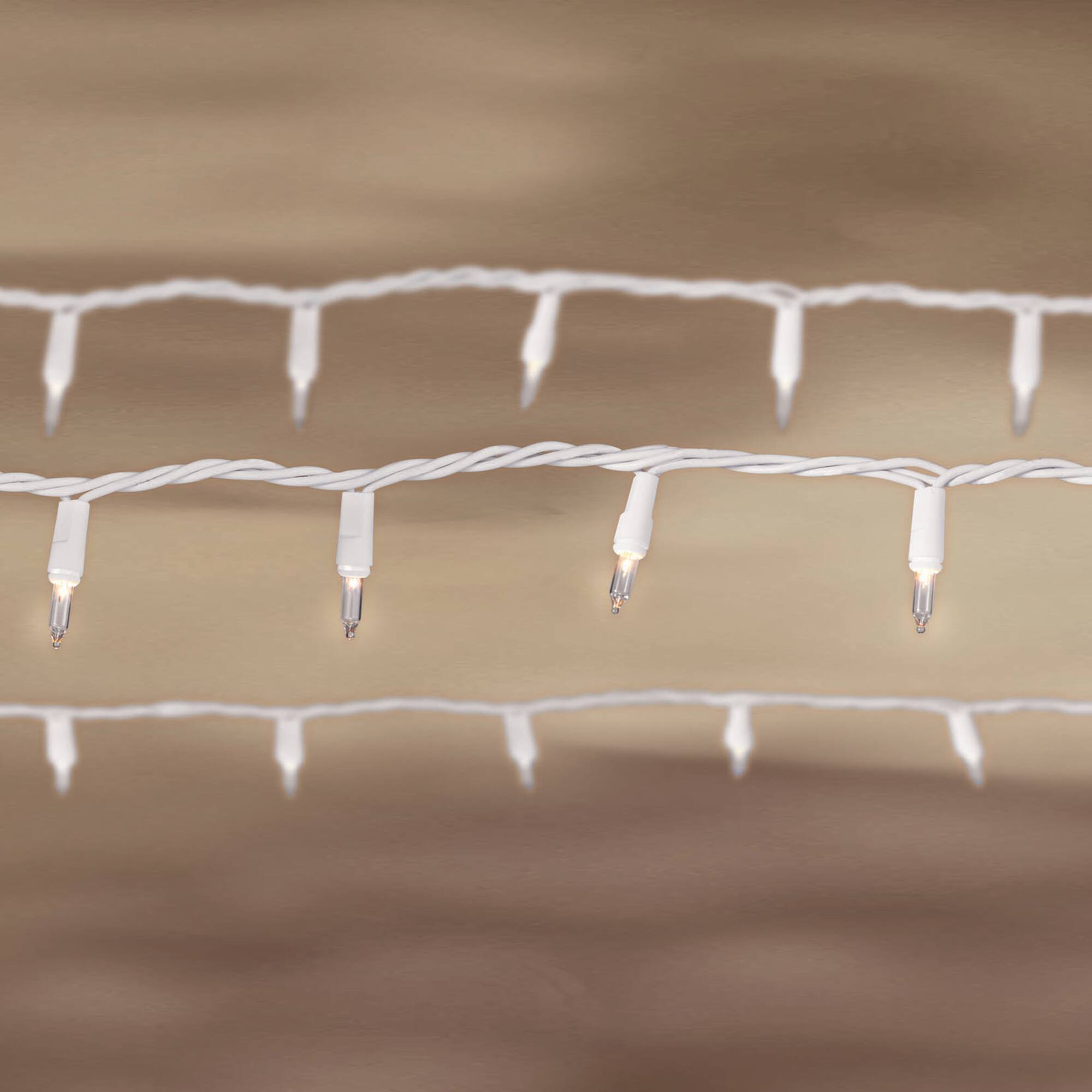 50ct. Clear Mini String Lights with White Cord by Ashland®